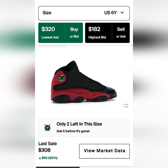 Jordan 13 retro BRED 2017 (GS) 6Y - Picture 8 of 8